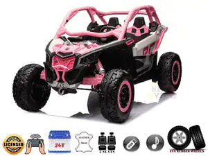 ממונע CAN AM דגם חדש וחזק במיוחד 24 וולט 4 מנועים 20 אמפר ורוד