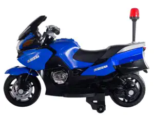 אופנוע משטרה כחול לילדים 24V חזק