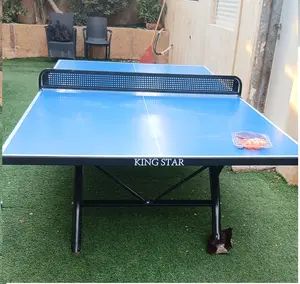 שולחן פינג פונג חוץ אלומיניום מקצועי קבוע מבית KING STAR אחריות על שבר לכל החיים