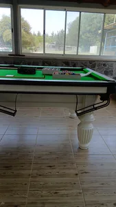 שולחן סנוקר לבן מקצועי 8 פיט 2.57*1.45*0.85 KING