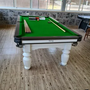 שולחן סנוקר 9 פיט לבן מיקצועי 285*155 ס"מ KING