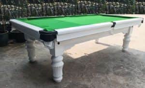 שולחן סנוקר לבן מקצועי 8 פיט 2.57*1.45*0.85 KING