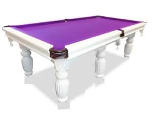 שולחן סנוקר 9 פיט לבן מיקצועי 285*155 ס"מ KING