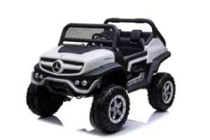 ג'יפ ממונע לבן 24V Mercedes חדש דגם UNIMOG 4X2 - רכב ממונע לילדים