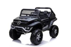 ג'יפ ממונע שחור 24V Mercedes חדש דגם UNIMOG 4X2 - רכב ממונע לילדים