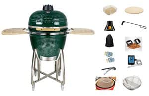 מעשנה גריל וטאבון 24 אינץ KING KAMADO כולל מתנה של ציוד למעשנה