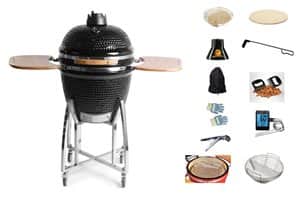 מעשנה גריל וטאבון 26 אינץ KING KAMADO כולל מתנה של ציוד למעשנה