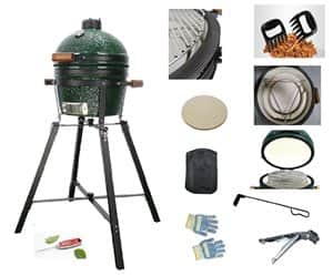 מעשנת , גריל וטאבון KING KAMADO בגודל 16 אינץ עם מעמד כולל אביזרים