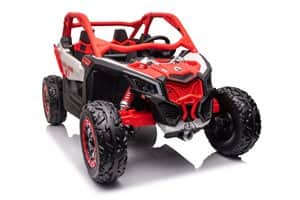 טרקטורון ממונע מבריק 24V 4 מנועים CAN-AM מקורי צבע כתום לבן